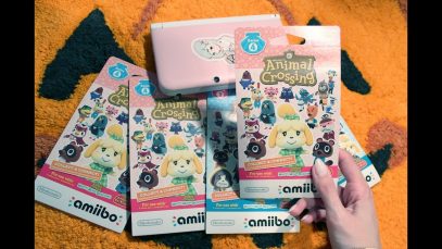 Animal Crossing Card Opening & Happy Home Designer Letsplay! (ASMR whispering/packaging/cards)