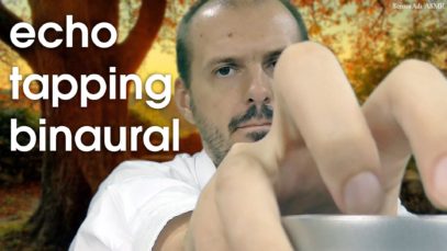 ASMR 3Dio Binaural Echo Tapping and Scratching for Sleep – No Talking