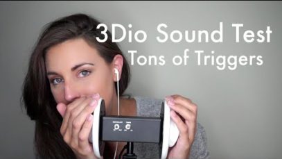 ASMR 3Dio Test – Ear to Ear, Case Tapping, Mouth Sounds, Unintelligible Whispering, MORE