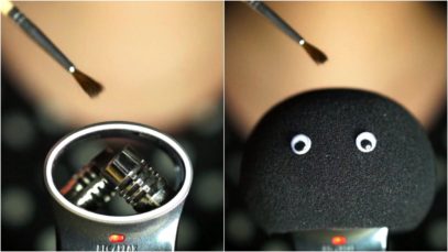 ASMR. Brushing the Mic and Windshield (No Talking)