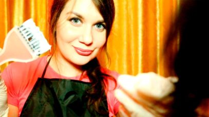 ASMR Hairdresser Role Play: Coloring, Shampooing, Washing your hair