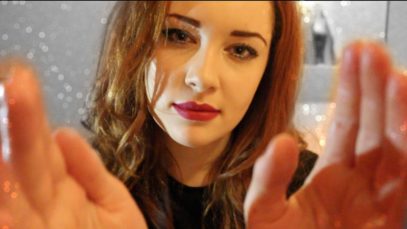 ASMR massage roleplay (close up whisper) ~ With face & hair brushing!