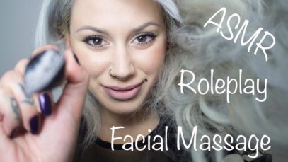 ASMR Massage Roleplay – Face Massage & Face Brushing * Whisper (Eng)