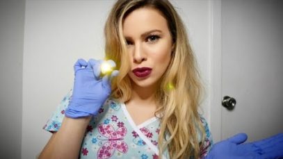 ASMR | School Nurse Role Play (ear, eye and scalp examination)