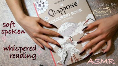 ? ASMR: Whispering ? flipping pages, tapping&scratching, reading a book with soft spoken voice ?