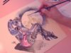 Painting Widowmaker with Watercolours (ASMR whispering/painting sounds)