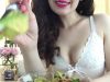 ASMR Eating Nordstrom Pizza/Salad (Soft-Spoken) | Sexy Lady