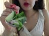 ASMR Eating Salmon and Basmati Rice and Shirazi Salad | Sexy Lady