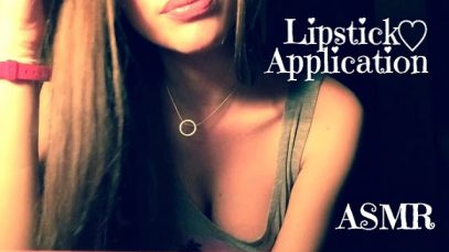 ASMR MOUTH SOUNDS (Lipstick Application) ♡