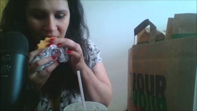 ASMR – MUKBANG/EATING SHOW – BURGER KING | SOFT SPOKEN