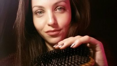 ASMR Whispered Storytelling, Bristles touching, Brushing my Hair