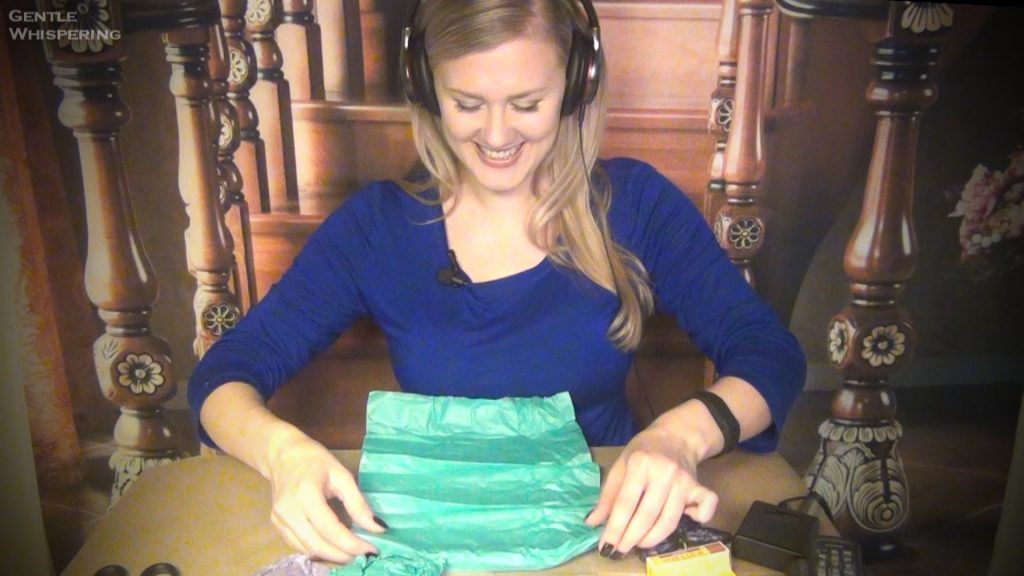 Mic Test and Unboxing packages. ASMR. Cards, Tissue Paper, ASMR Book ...