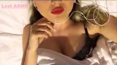 Sexy ASMR Bed time wet mouth sounds, duvet sounds