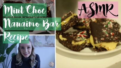 ASMR Mint Chocolate Nanaimo Bar Recipe (Vegan) | GwenGwiz