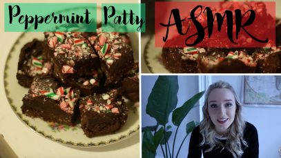ASMR Peppermint Patty Bars Recipe (Vegan) | GwenGwiz