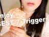 ASMR 7 TRIGGERS to Help you Fall Asleep 강추소리모음