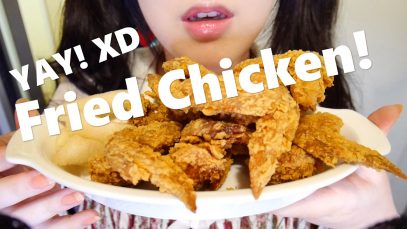 ASMR Crispy Fried Chicken Wings Eating?치킨이팅리얼사운드