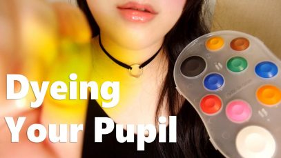 ASMR Dyeing Your Pupil & Visual Triggers 눈염색