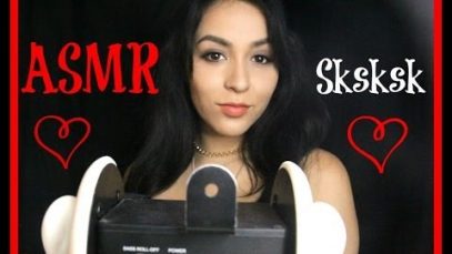 ASMR ♥︎  Sksksk, Makeup brushing, and Latex Gloves (No Talking)Version 2017