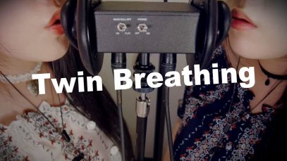 ASMR Twin Breathing & Ear Sucking with Blowing ?쌍둥이의 숨결