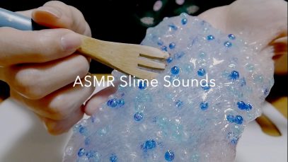 [囁き声-ASMR] スライムで遊ぶ音 #2 Slime Sounds, Whispering