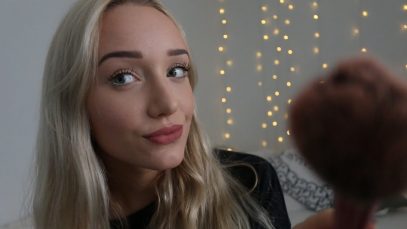 ASMR BFF Does Your Makeup (personal attention, whispers, brushing to help you sleep) | GwenGwiz