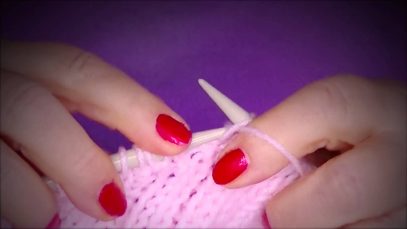 ASMR Binaural Knitting With Grandma Feather