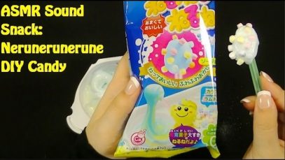 ASMR Binaural Sound Snack: Nerunerunerune DIY Candy Kracie Popin Cookin Set (Soda Flavor)