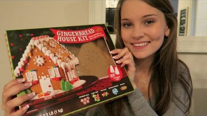 ASMR Building a Beautiful Gingerbread House