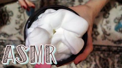 ASMR: Fluffy Slime (sons de misturinhas com espuma para você relaxar e sentir soninho) PORTUGUÊS