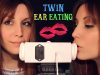 ASMR ☾ Intense Twin Ear Eating ~ Tongue Shaking, Licking, Cupping & Mouth Sounds ~ No talking