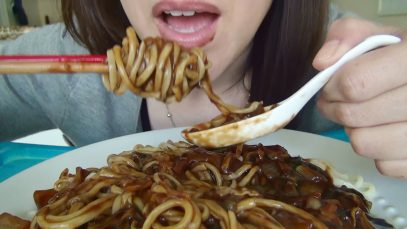 ASMR: Jajangmyeon | Black Bean Noodles | 짜장면 | Korean-Chinese Food | Eating Sounds