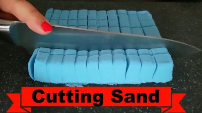 ASMR Kinetic Sand Crunchy Cutting ? and Shapes, Satisfying Video – Asmr Beauty Sleep