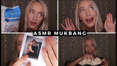 ASMR POPCORN MUKBANG! Life Update (Relationships & Anxiety) | GwenGwiz
