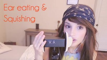 ASMR // Squishing & Ear Eating – Binaural mouth sounds // cherrycrush