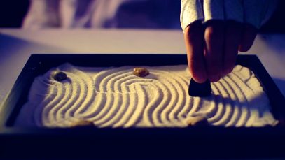 [ASMR] Zen Garden Sleep AID (decreasing brightness) 45 min – No Talking