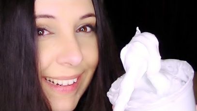 Binaural ASMR Experiment:  Shaving Cream And Pop Rocks…AKA “Feather Cream” :P