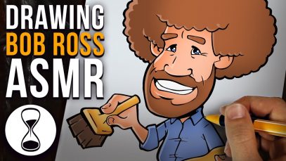 BOB ROSS – Godfather of ASMR | Softly Spoken Drawing Tutorial