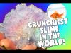 CRUNCHIEST SLIME EVER? DIY FISHBOWL SLIME! BEST ASMR CRUNCHY SLIME RECIPE!