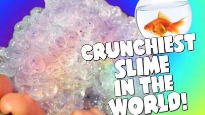 CRUNCHIEST SLIME EVER? DIY FISHBOWL SLIME! BEST ASMR CRUNCHY SLIME RECIPE!
