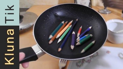 EATING fried PENCILS!! Kluna Tik Dinner #01 | ASMR eating sounds no talk