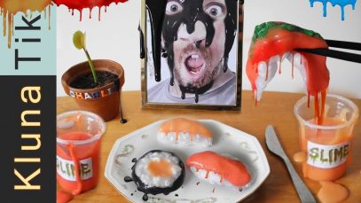 Eating SLIME SUSHI!!!  Kluna Tik Dinner #65 | ASMR eating sounds no talk