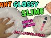 GIGANTE SLIME CON LUCIDALABBRA (GIANT GLOSSY SLIME) 2 MODI +ASMR SLIME Iolanda Sweets