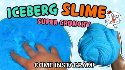 ICEBERG SLIME (SUPER CRUNCHY E FLUFFY) come INSTAGRAM! + ASMR Iolanda Sweets