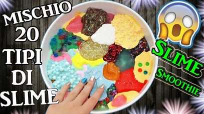 MISCHIAMO 20 TIPI DI SLIME !! COSA USCIRÀ FUORI !? Slime ASMR – Slime Smoothie