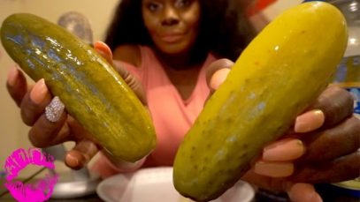 Pickle ASMR Eating Sounds ?  Big Crunch? Intense