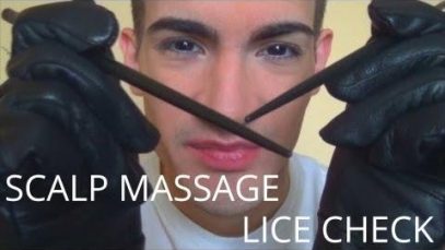 Professional 3D Scalp Check For Lice & Scalp Massage with Chopsticks (ASMR)