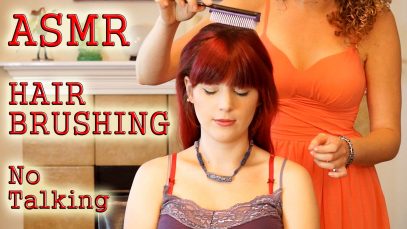 ♥ Wow! ASMR Hair Brushing Bliss!, Head Massage w/ Hair Play, No Talking, 3d Binaural Relaxation ♥