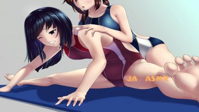 [ASMR] 19 Japanese Voice two girls Ear licking, kiss, Whisper  3