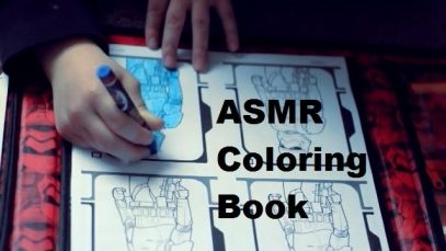ASMR Child Colors in a Star Wars Coloring Book
